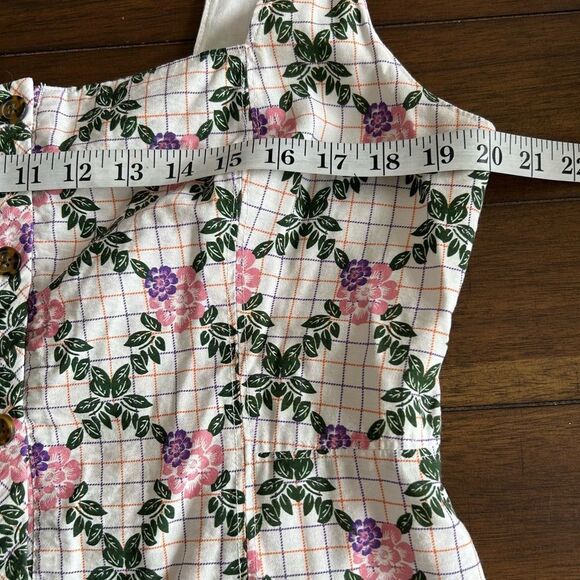 The East Order Tarshie Floral White print Sleeveless Midi Dress Size 3X - Picture 13 of 16